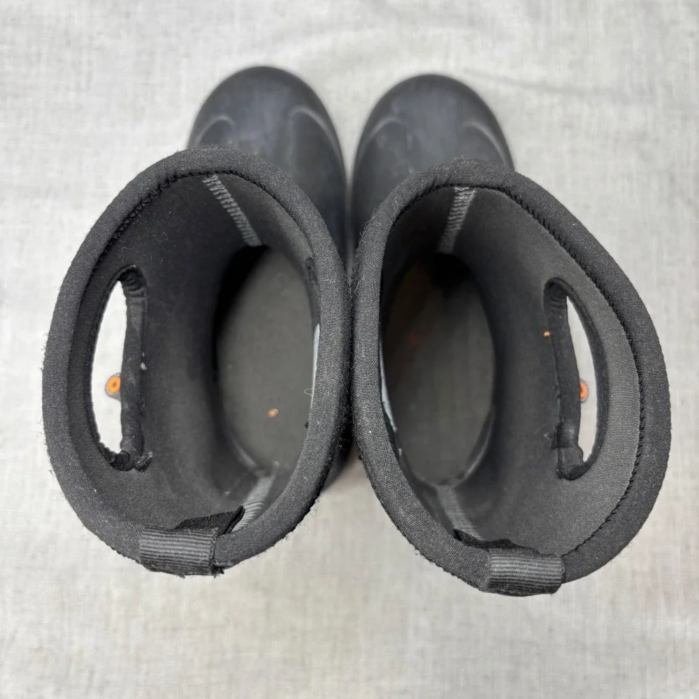 Bogs Neo-Classic Rain Boots Solid Black Waterproof Insulated Winter Boots Size 5